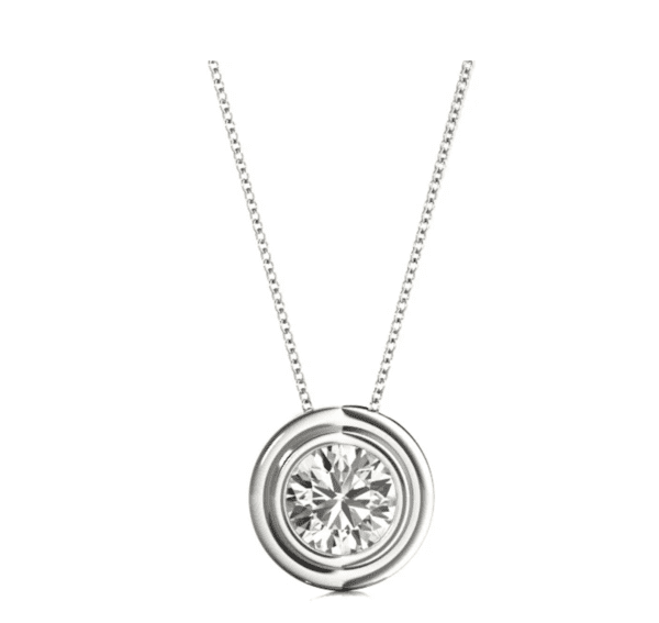 Timeless Bezel-Set Solitaire Pendant - Image 2